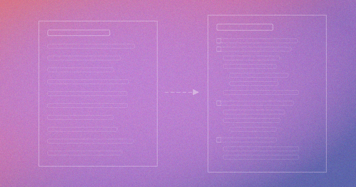 Structuring your first AI-generated specification with Avoice
