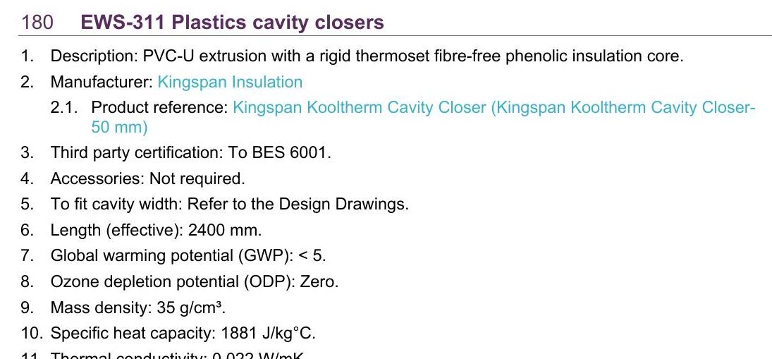 F30 / 180 Plastics cavity closers