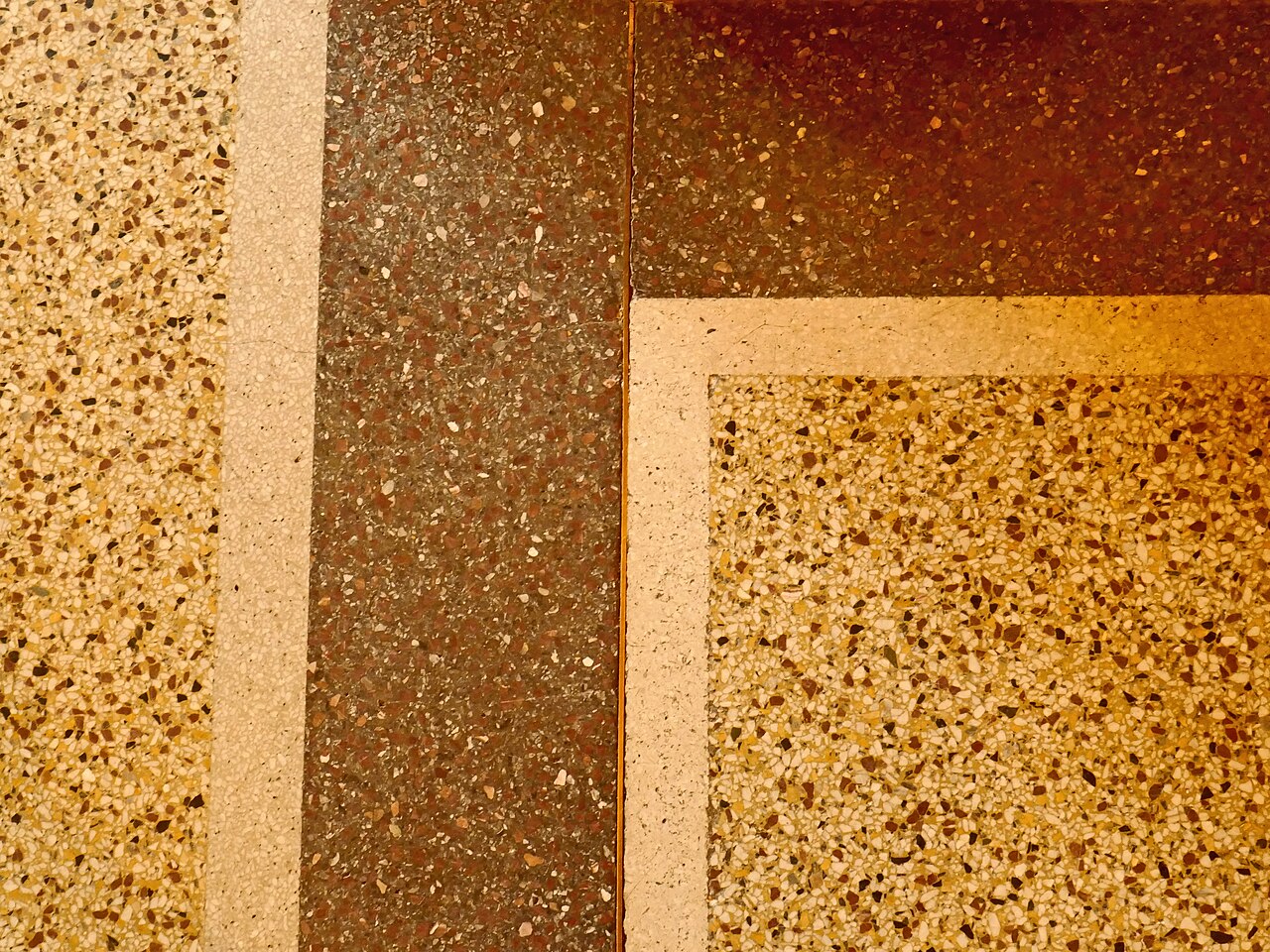 A terrazzo floor, from a photograph titled Terrazzo Musikverein