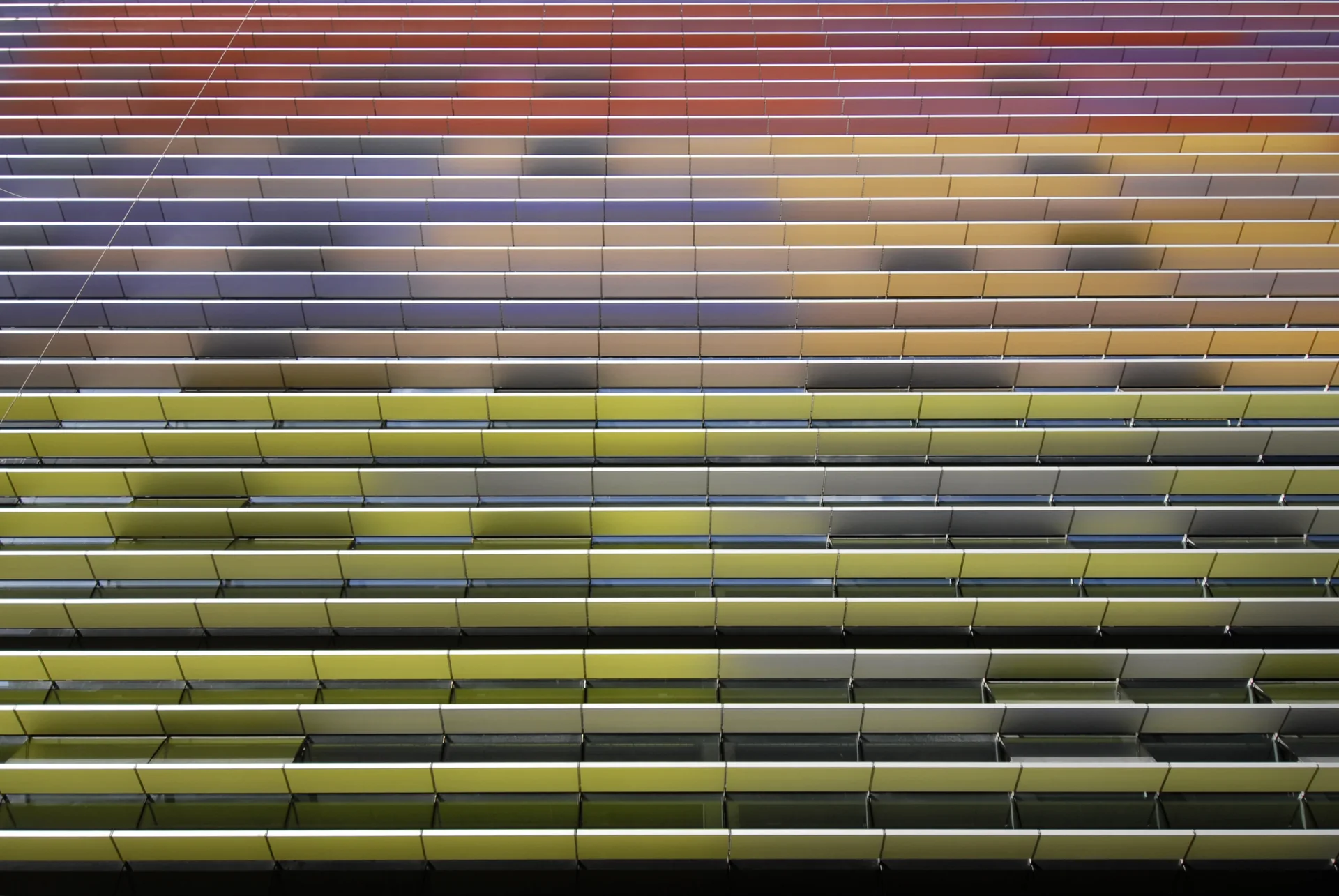 Brise soleil on the Ciudad de la Justicia building in the Canary Islands