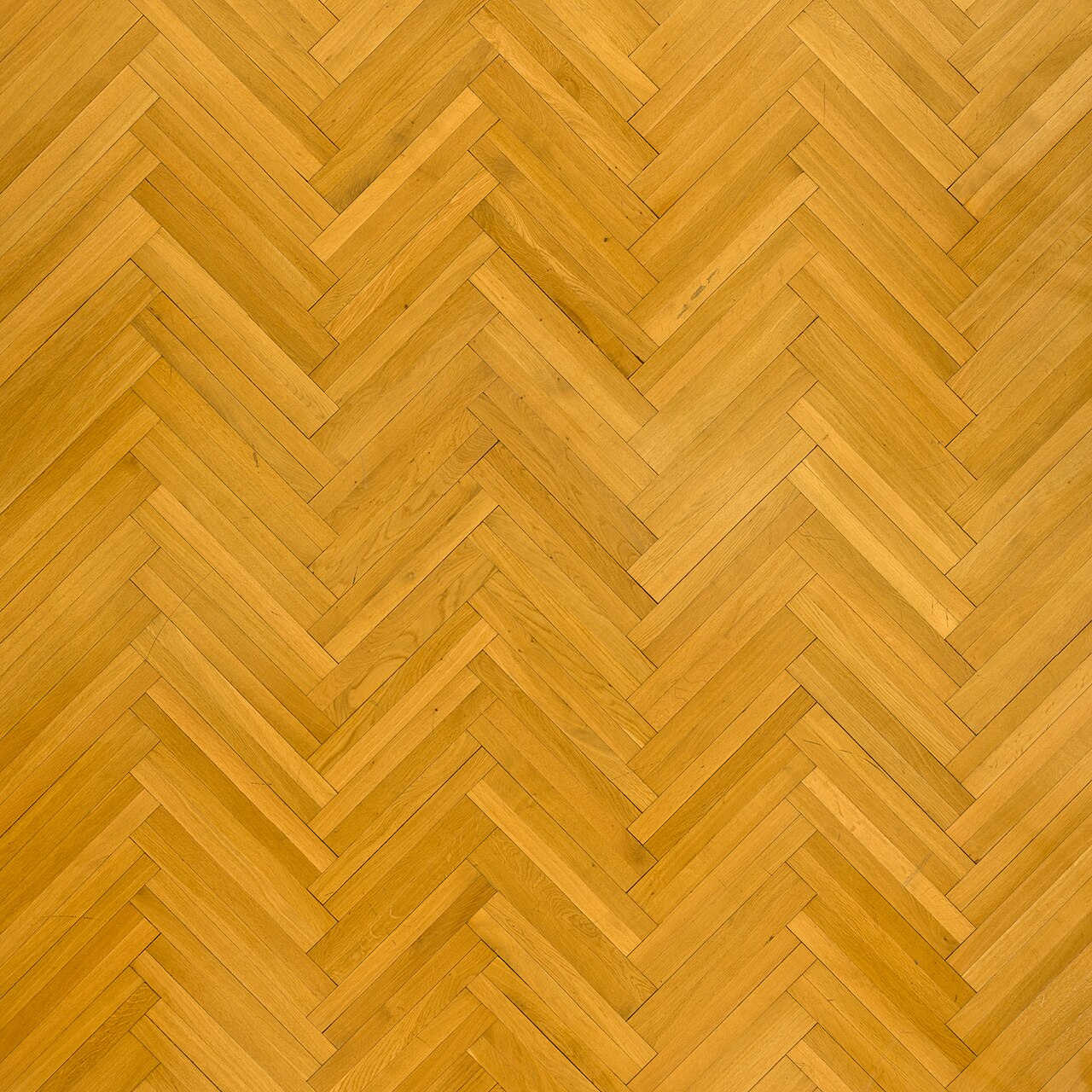 Close view of herringbone parquet in the large meeting room of Hof town hall, Germany