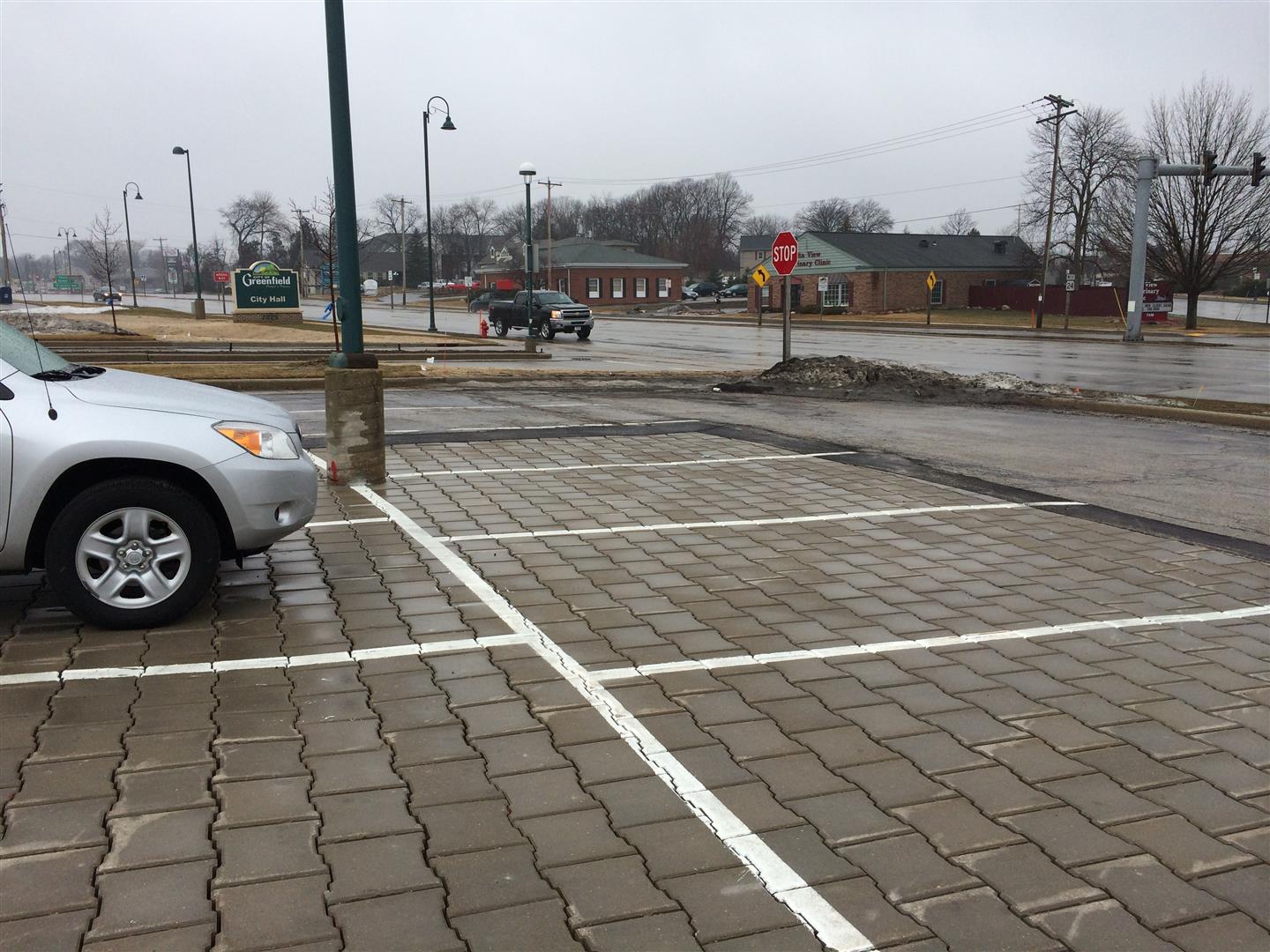 Permeable interlocking pavers in Greenfield, Wisconsin