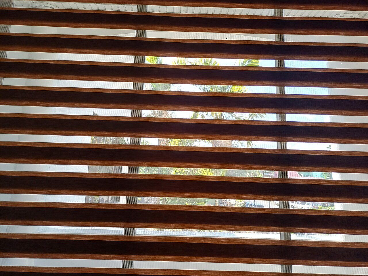 Window blinds fitted at a school