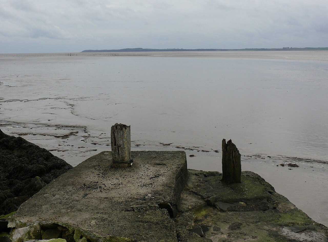 A row of bollards in the UK