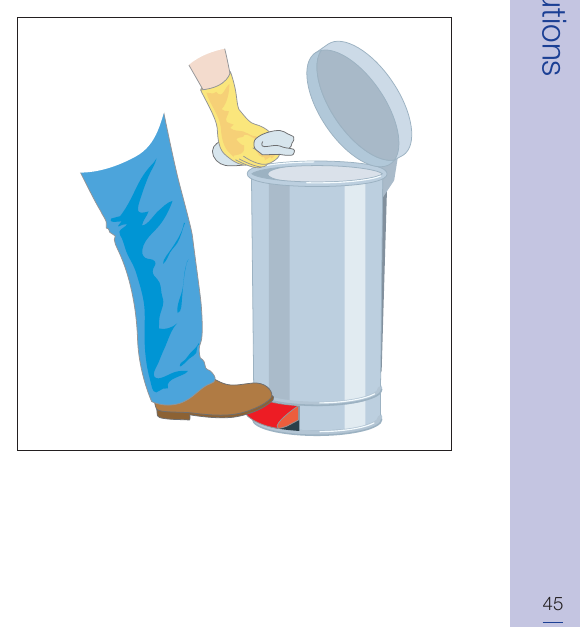 Figure 14: A fire-resisting pedal bin for rags
