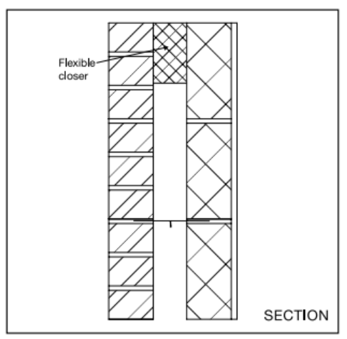 Diagram 2.26 External cavity wall at eaves level