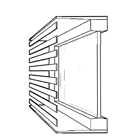 Figure 7.2 Horizontal louvres