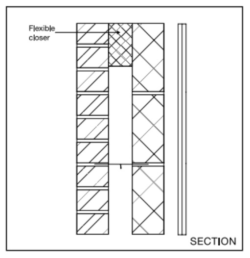 Diagram 2.36 External cavity wall at eaves level