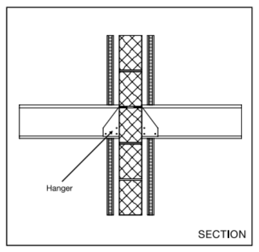 Diagram 2.33 Wall type 3 – internal timber floor