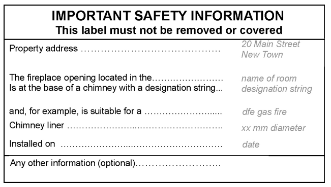 Figure 3.41 Safety label