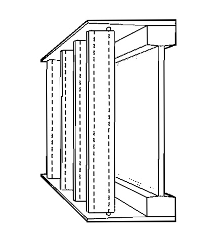Figure 7.4 Vertical fins