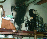 Figure 4: Fire in a storeroom (hot works)