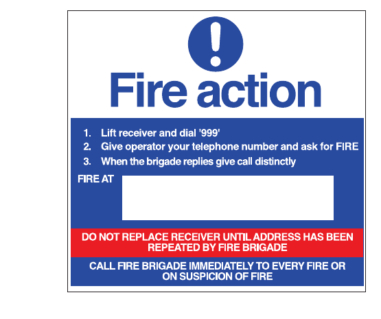 Figure 54: A typical staff action notice