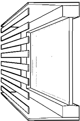 Figure 7.2 - Horizontal louvres