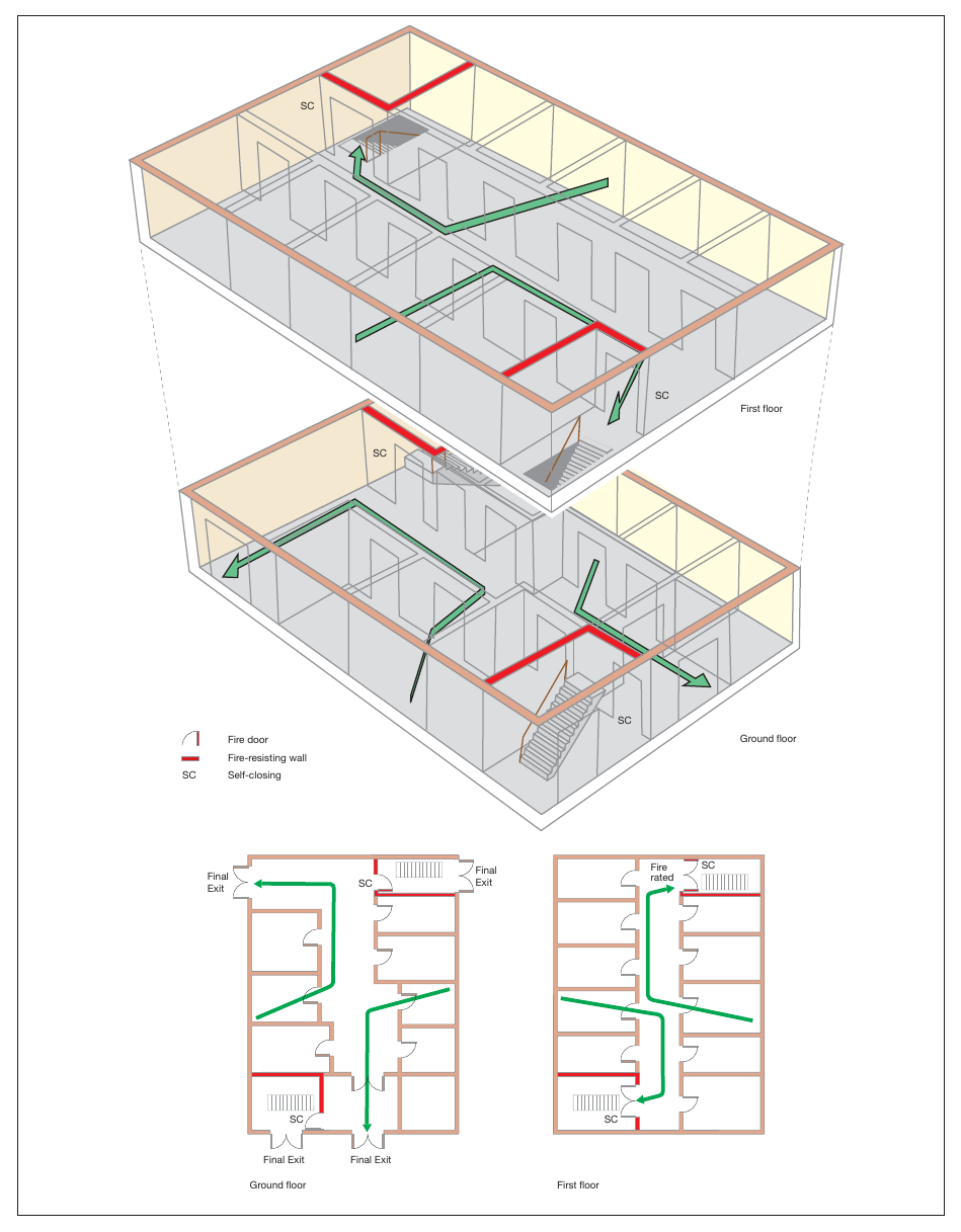 Figure 45: Two-storey, ground and one upper floor