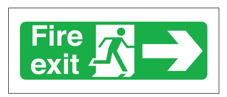 Figure 15: Typical fire exit sign