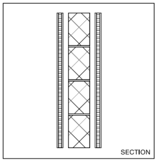 Diagram 2.29 Wall type 3.2 with independent composite panels