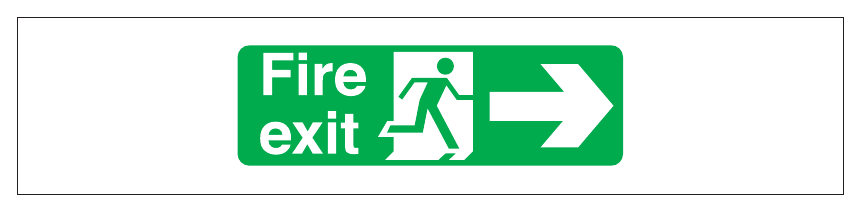 Figure 10: Typical fire exit sign