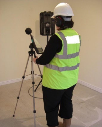 Figure 1 Sound test being carried out