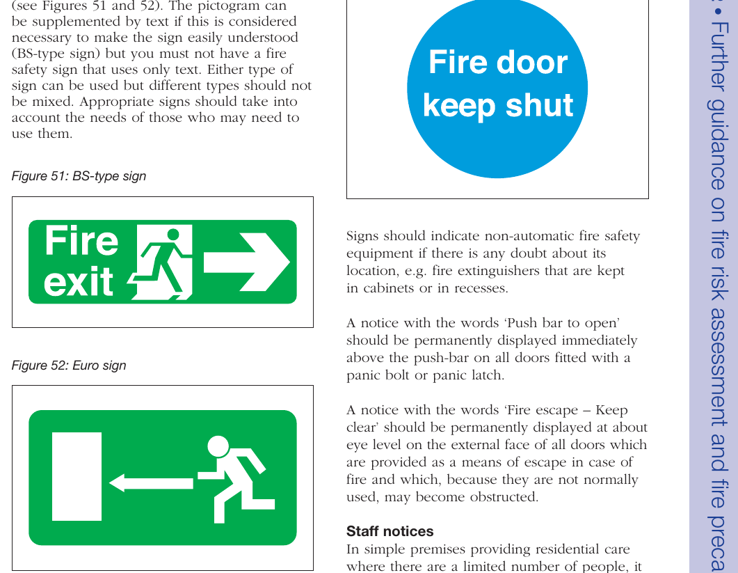 Figure 53: ‘Fire door keep shut’ notice