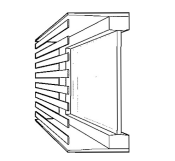 Figure 7.2 - Horizontal louvres