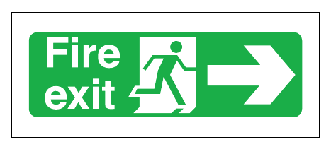 Figure 10: Typical fire exit sign
