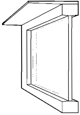 Figure 7.1 - Horizontal overhangs Horizontal overhang or window reveals are